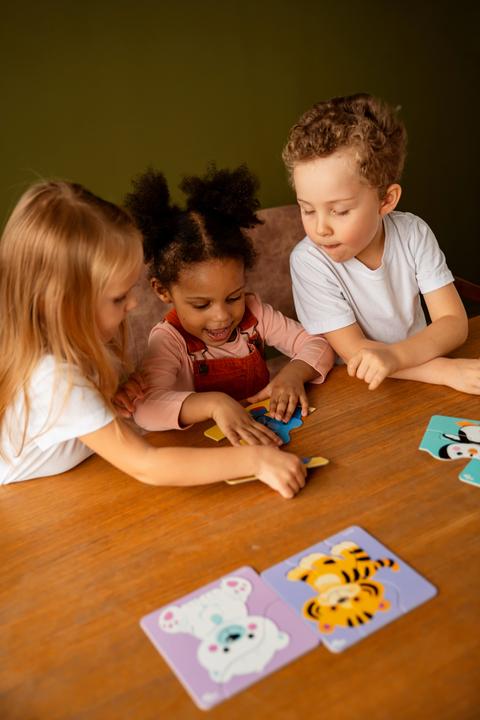 Image du produit Activity Board Triple Puzzle - Animaux 6 images, 18 pièces