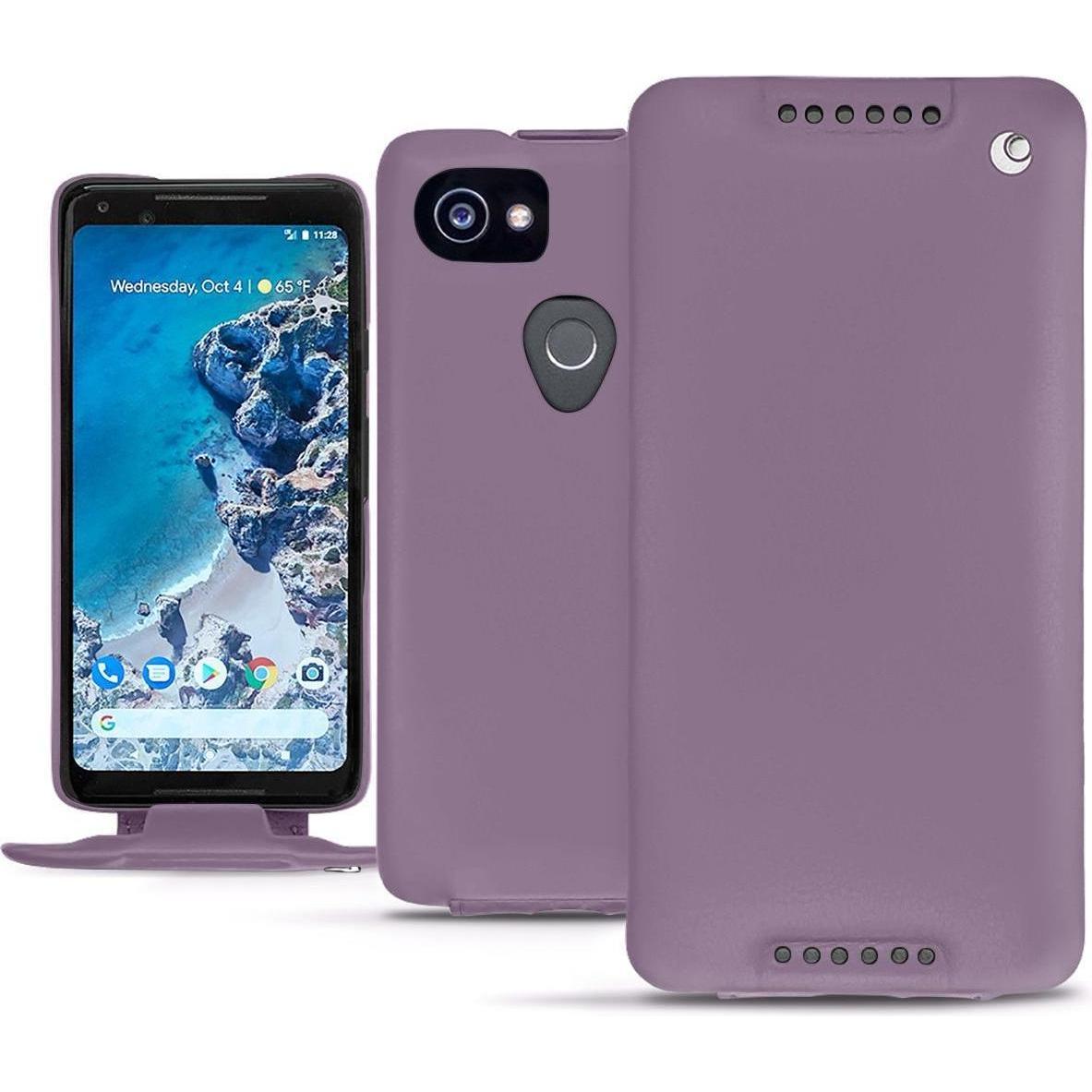 Noreve Lederschutzhülle vertikal (Google Pixel 2 XL), Smartphone Hülle, Violett