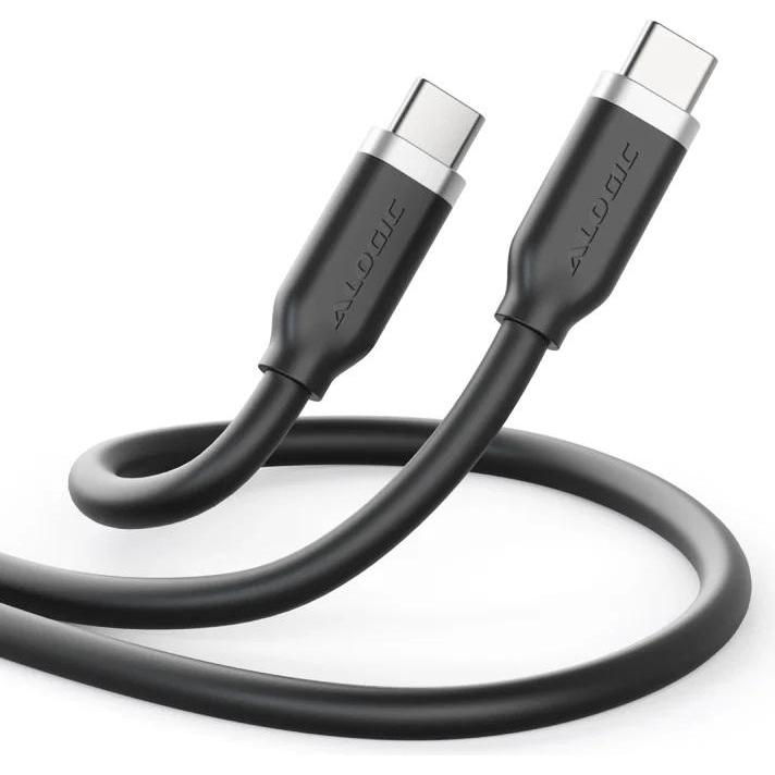 Thumbnail - Alogic Elements Silicone USB-C - USB-C Kabel 2m, schwarz (2 m, USB 2.0), USB Kabel
