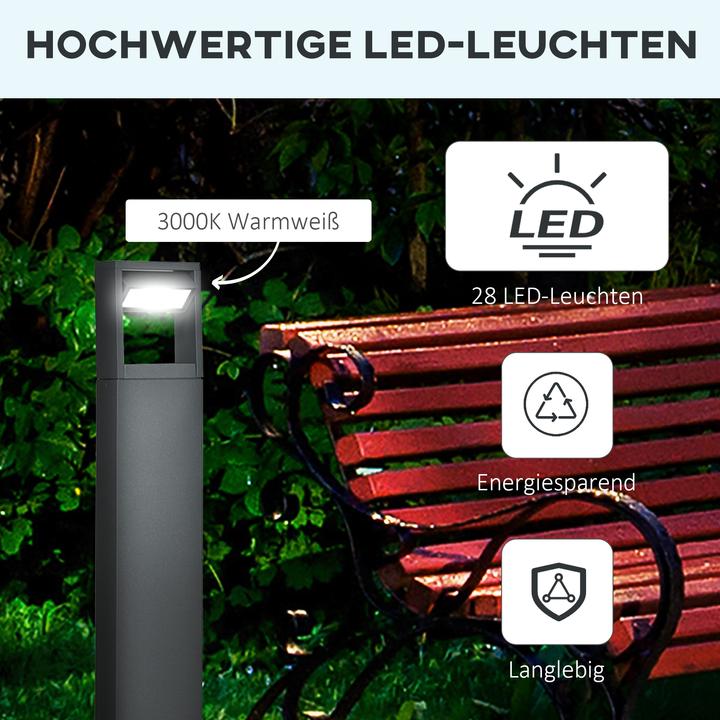 Produktbild Outsunny Gartenlampe mit LED (460 lm, IP65)