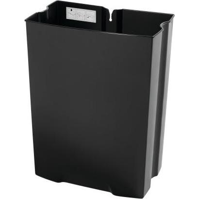 Rubbermaid Cestino a pedale Slim Jim nero 90 L per cestino Step-On in acciaio inox, Pattumiera, Nero