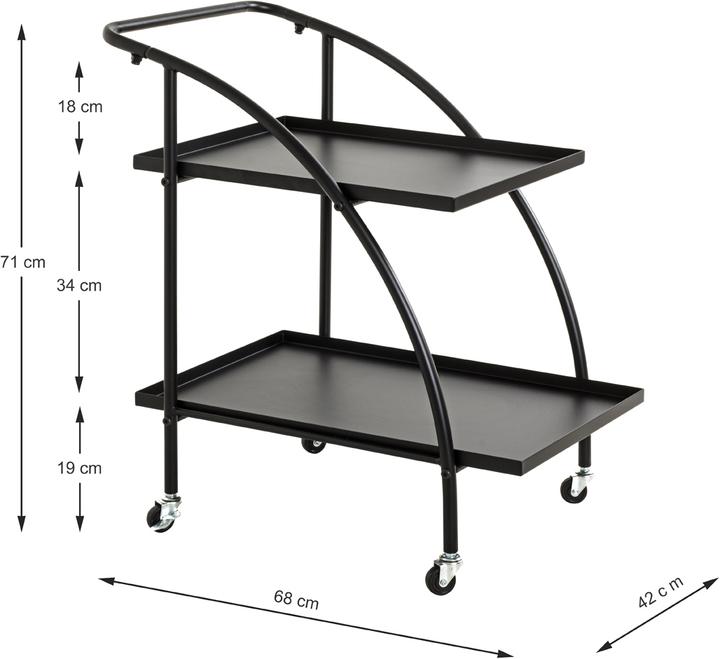 Actual product image HAKU Möbel Serving trolley