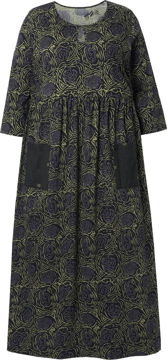 Produktbild Ulla Popken Jerseykleid, A-Linie, Blumendruck (62)