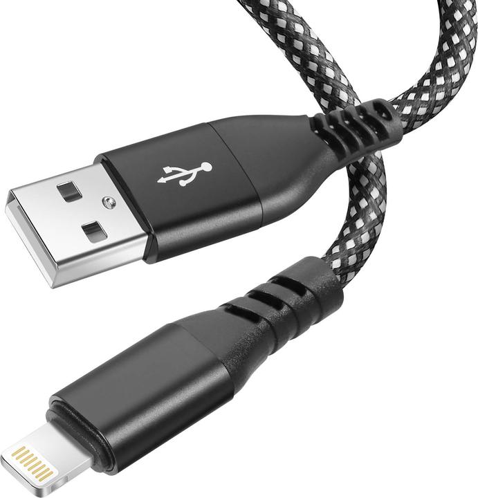 Actual product image Moxie USB / Lightning nylon cable 1.2m (1.20 m)