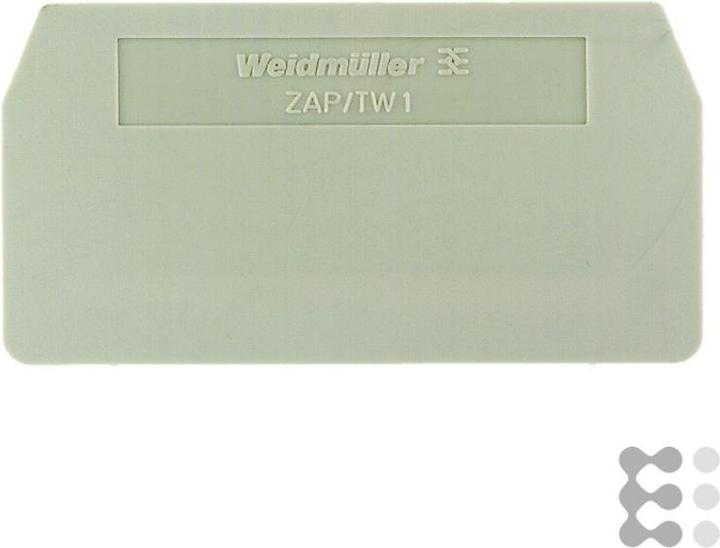 Actual product image Weidmüller End cover for ZDU2.5 standard terminal