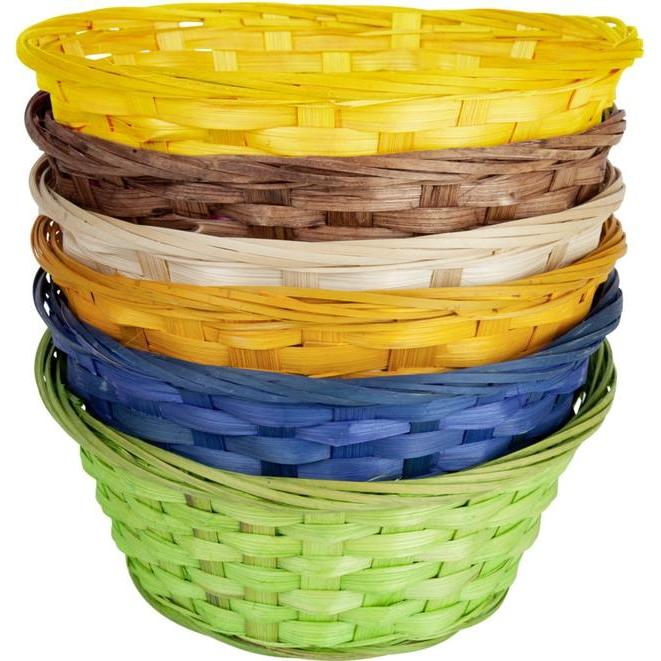 MICA Living, Osterdeko, Osterkörbchen - aus Bambus - ca. 20 x 9 cm - 1 Stück (1 x, 20 x 9 cm)