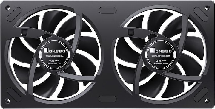 Actual product image Jonsbo ZA-240 Infinity Mirror ARGB PWM Lüfter - 240mm, schwarz (240 mm)