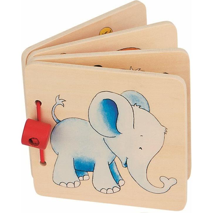 Thumbnail - Goki, Babybücher, Bilderbuch Elefant, Haus, Lokomotive