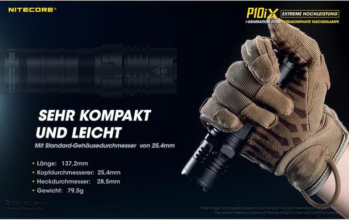 Actual product image Nitecore P10iX - 4000 lumen (13.72 cm, 4000 lm)