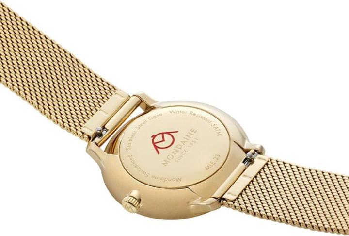 Immagine prodotto Mondaine MLE.33111.SM Orologio da donna Doppio 33mm (Orologio da polso analogico, Fatto in Svizzera, 33 mm)