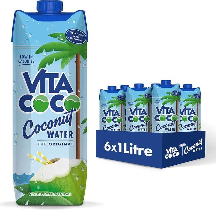 Vita Coco Natural Coconut Water 6x1L (Coconut water, 6 pcs., 6900 g)
