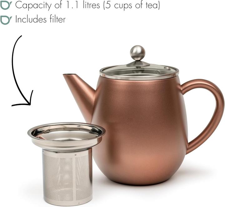 Actual product image Bredemeijer Teekanne Eva 1,1l rostbraun 111019 (1.10 l)