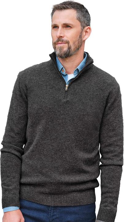 Produktbild Woolovers Lambswool Zip Neck Pullover (M)