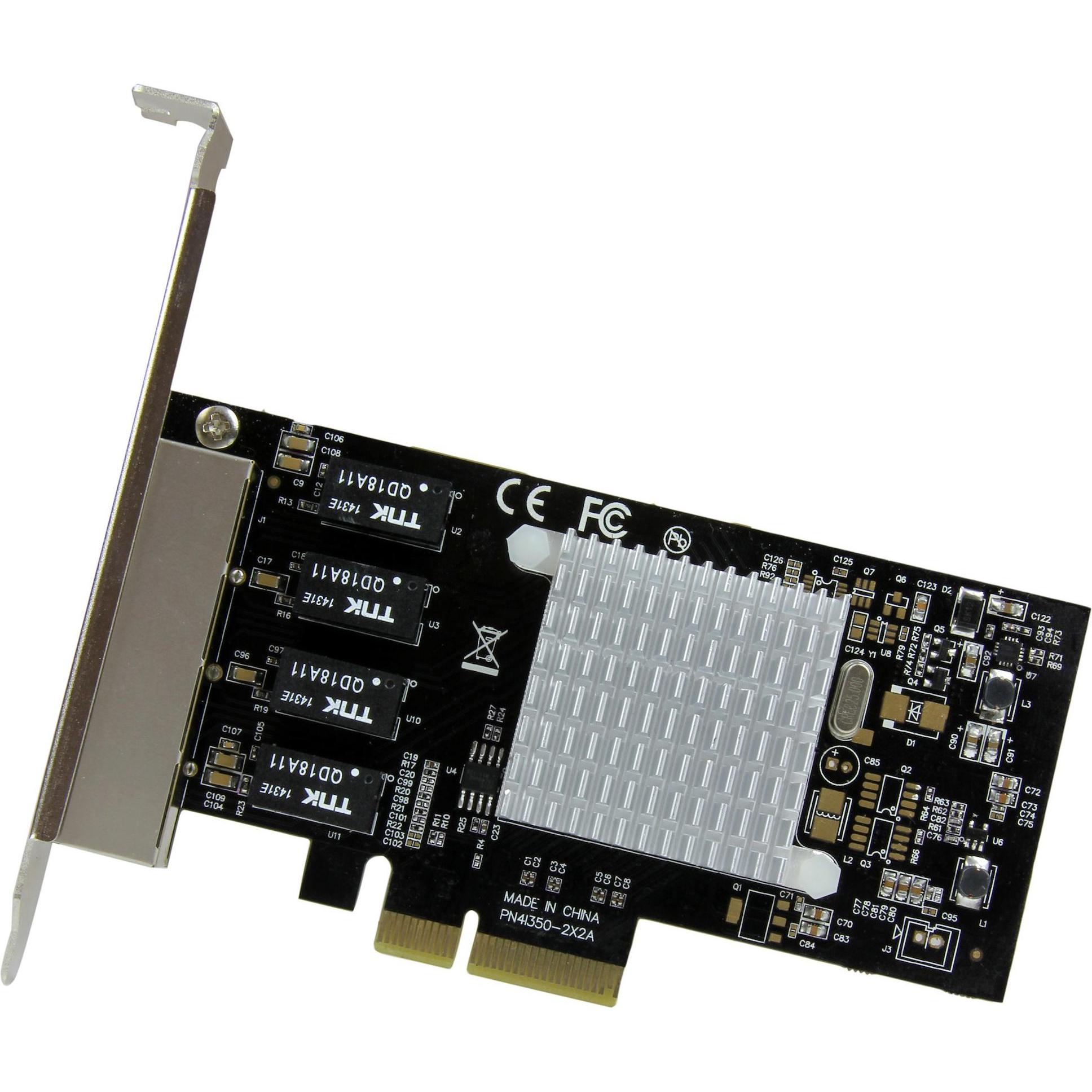 Thumbnail - StarTech 4-Port Gigabit NIC - PCIe (Mini PCI Express), Netzwerkkarte, Schwarz
