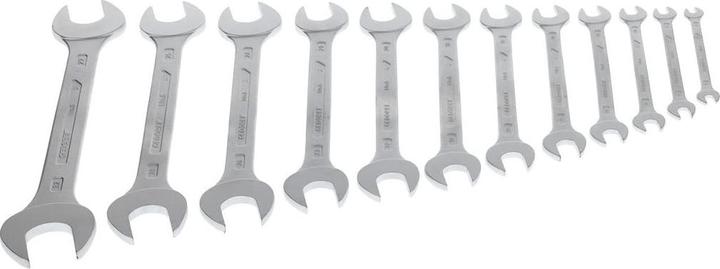 Actual product image Gedore 6-12 Double open-end spanner set 12 pieces 6-32 mm (10 mm, 11 mm, 12 mm, 13 mm, 14 mm, 15 mm, 16 mm, 17 mm, 18 mm, 19 mm, 20 mm, 21 mm, 22 mm, 23 mm, 24 mm, 25 mm, 26 mm, 27 mm, 28 mm, 29 mm, 30 mm, 31 mm, 32 mm, 6 mm, 7 mm, 8 mm, 9 mm)