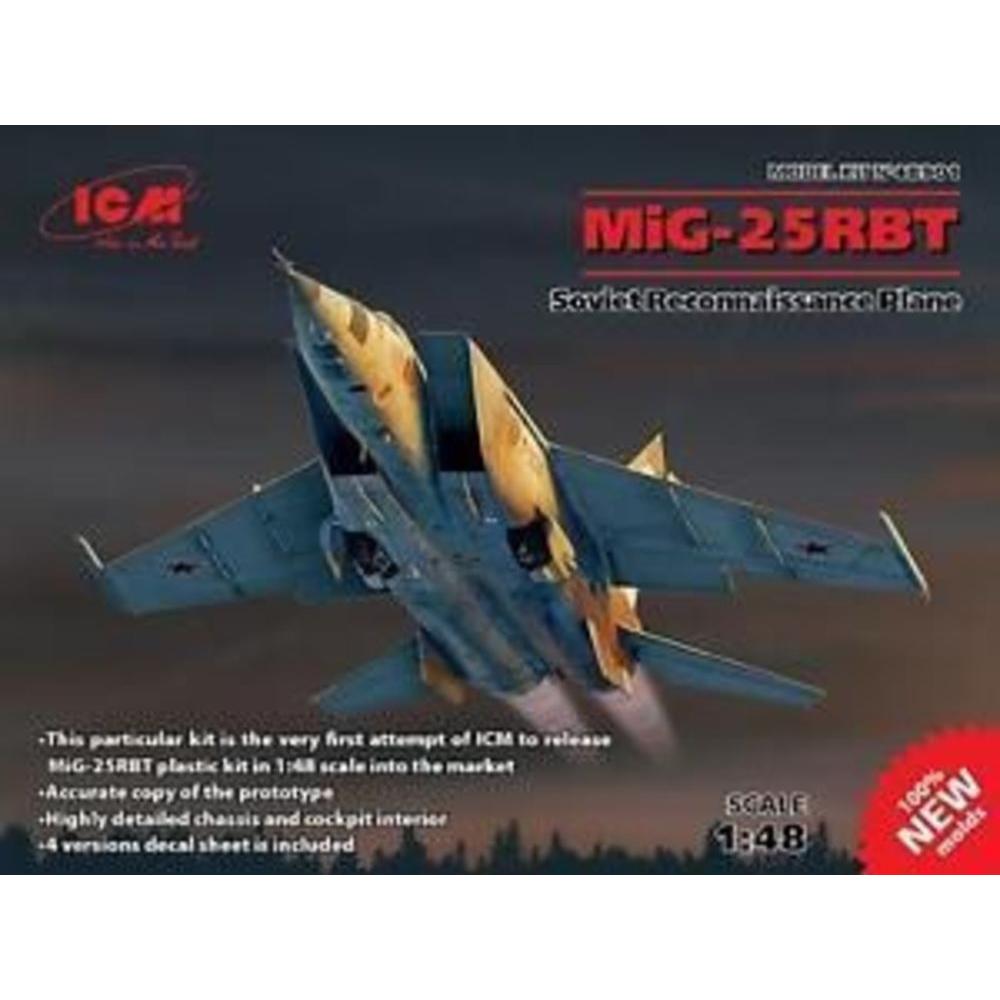 ICM MiG-25 RBT,Soviet Reconnaissance Plane (100% new molds)