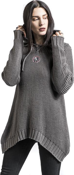 Produktbild Black Premium Strickpullover mit Kapuze und Schnürung (XL)