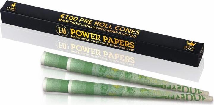 Produktbild Power Papers 100 EURO - King Size Cones - Prerolled Joints
