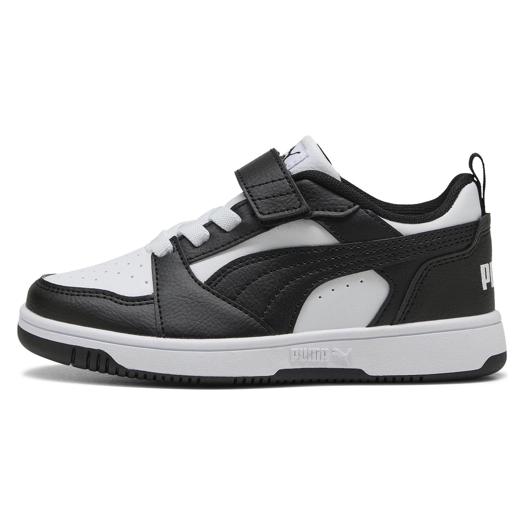 Puma, Unisex, Sneakers, Terugstoot V6 Lo Ac+ Ps, Zwart, Wit, (29)