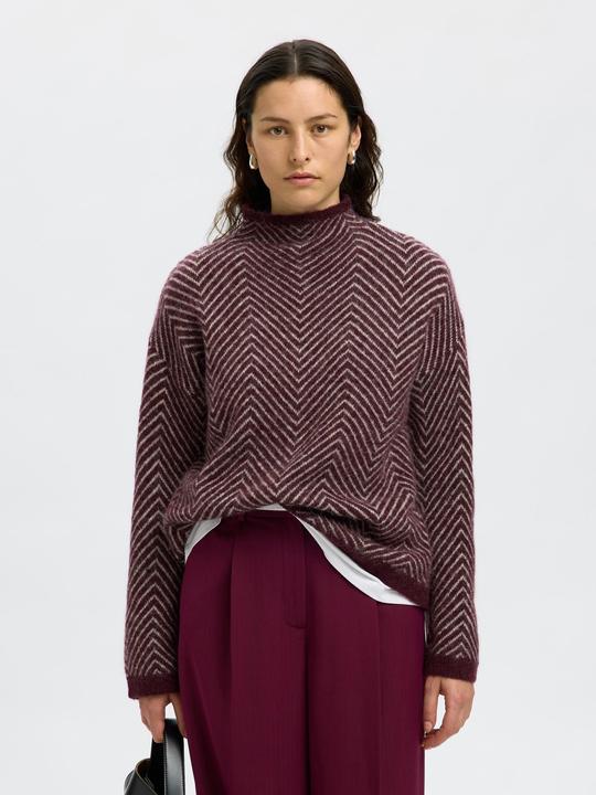 Produktbild Selected Femme Fischgrät Wollgemisch Pullover (M)