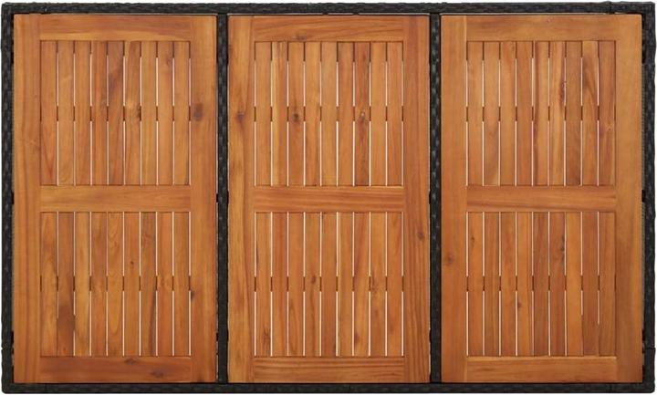 Produktbild vidaXL Gartentisch mit Holzplatte (150 x 90 x 75 cm)