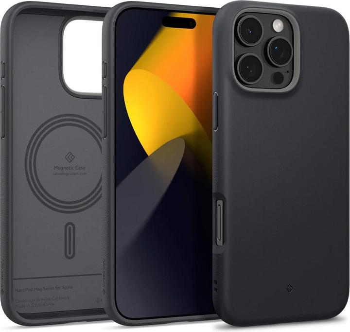 Produktbild Spigen Caseology Nano Pop MagSafe Schutzhülle für Apple iPhone 16 Pro schwarz sesam (Apple iPhone 16 Pro)