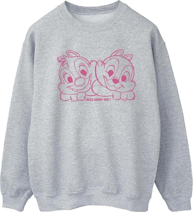 Actual product image Disney Womens/Ladies Chip 'n' Dale Nuts About You Sweatshirt (M)