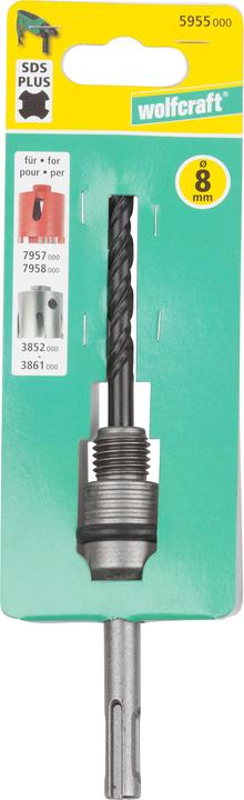 Actual product image wolfcraft Mandrel with SDS-plus (8 millimetres)