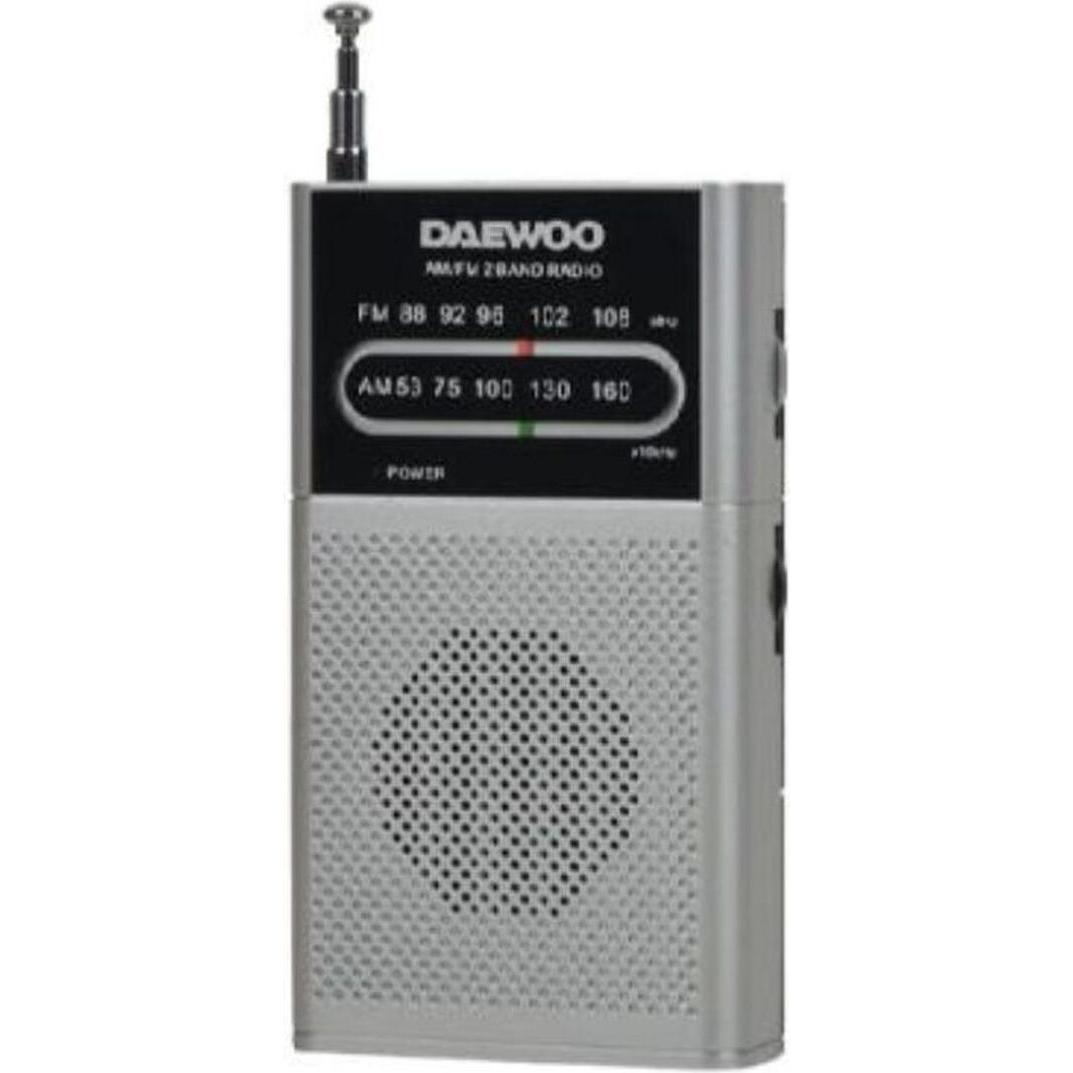 Daewoo Tragbares Radio DW1027 (AM, FM), Radio, Argento