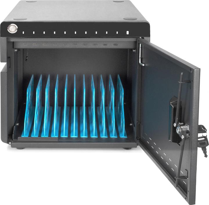 Produktbild Digitus Mobiler Desktop Ladeschrank für Notebooks/Tablets bis 14 Zoll, UV-C, USB-C