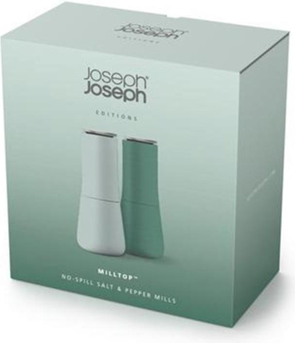 Actual product image Joseph Joseph Milltop Sage salt and pepper mill 2-pcs, 16.9x7x7 cm (Salt, Pepper)
