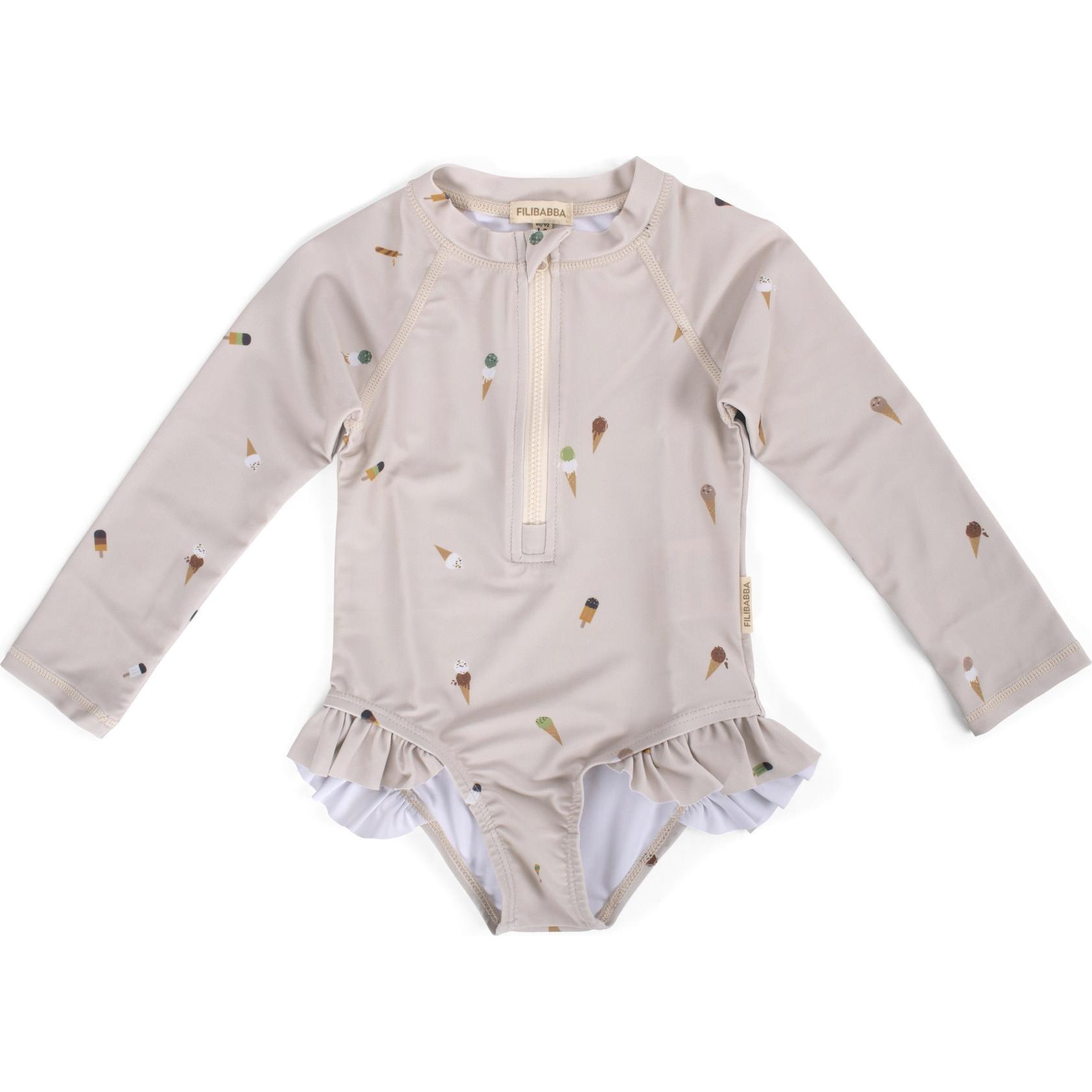 Filibabba, Badeanzug, Vilje – UV-Schwimmanzug LS 1-2 Jahre – Cool Summer, Rosa, (80, 86, 90, 92, 85 A)