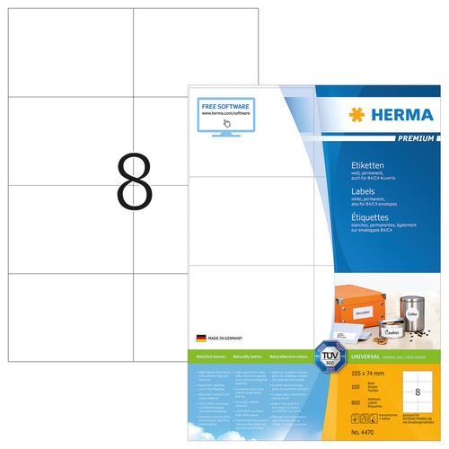Actual product image HERMA Universal labels A4