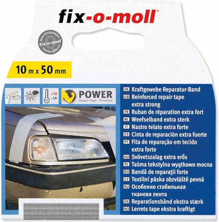 Actual product image Fix-o-moll Power Tape silver,10 m 50 mm Premium (50 mm)