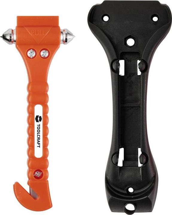 Produktbild Toolcraft TO-10362528 Nothammer Glasbrecher, Inkl. Halter, Gurtschneider Erwach