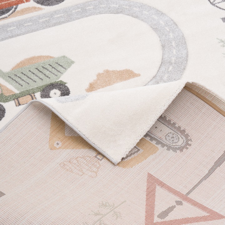 Actual product image Pergamon Children's carpet Maui Kids construction site (120 x 170 cm)