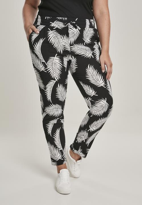 Actual product image Urban Classics Ladies Elastic Waist AOP Pants (S)