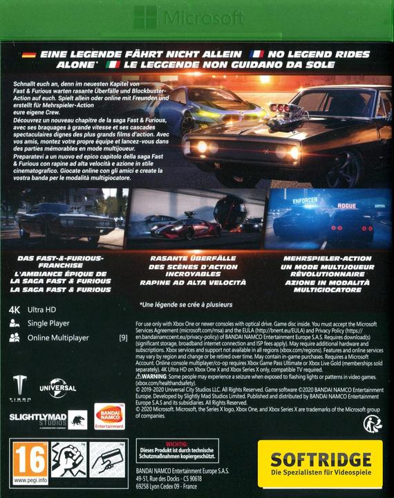 Produktbild Bandai Namco Fast & Furious Crossroads (Xbox One X, Xbox Series X, EN)