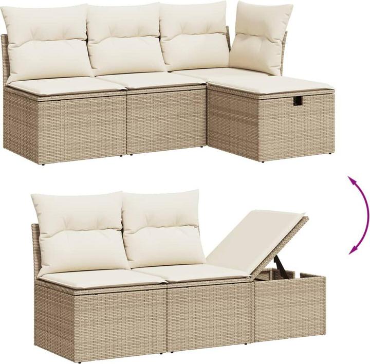 Actual product image vidaXL 10-piece garden lounge set with cushions
