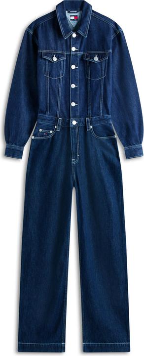 Produktbild Tommy Jeans Flag Embroidery Collared Denim Jumpsuit (M)