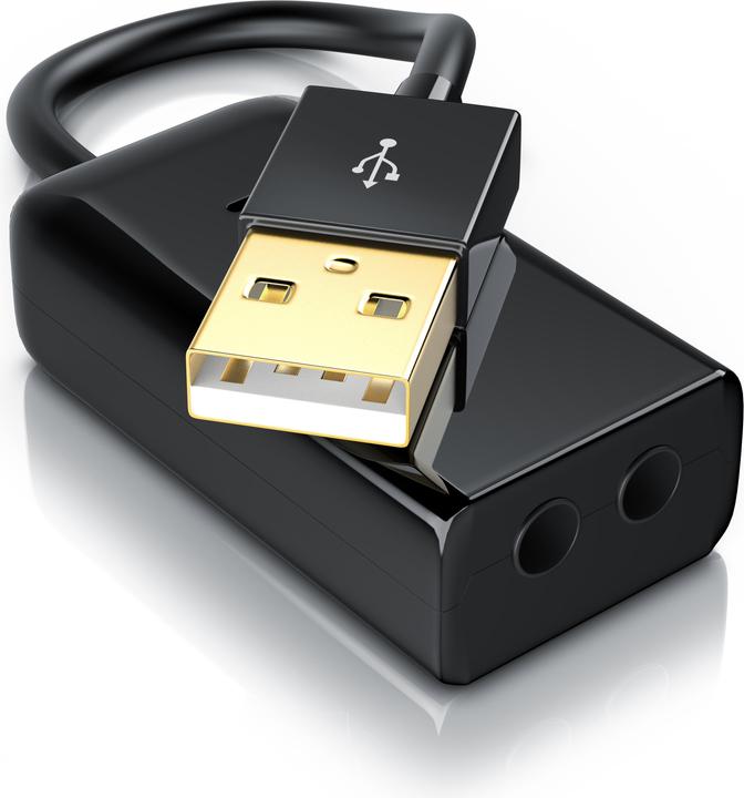 Immagine prodotto Aplic Scheda audio Virtual 7.1 Surround, USB mini esterna, Dynamic 3D Surround, ingresso da 3,5 mm (USB 2.0)