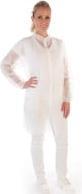 Actual product image Hygonorm Visitor coat LIGHT with press studs, white, M (Hearing protection replacement pads)