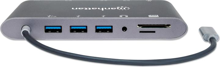 Produktbild Manhattan SuperSpeed USB-C to 7-in-1 Docking Station (Docking Port, 7 Ports)