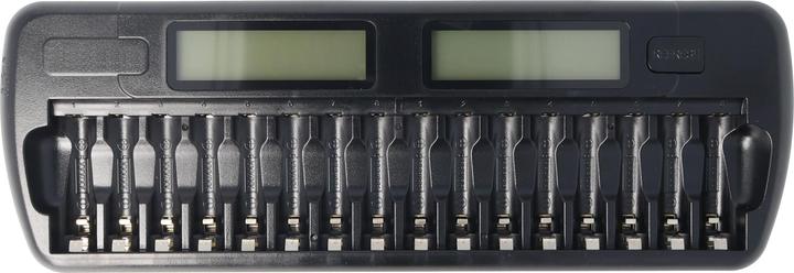 Produktbild AccuCell 16fach Schnell-Ladegerät für 1 bis 16 Stück NiMH Akkus AA, AAA (16 Stk., AA, AAA, Ladegerät inkl. Akku)