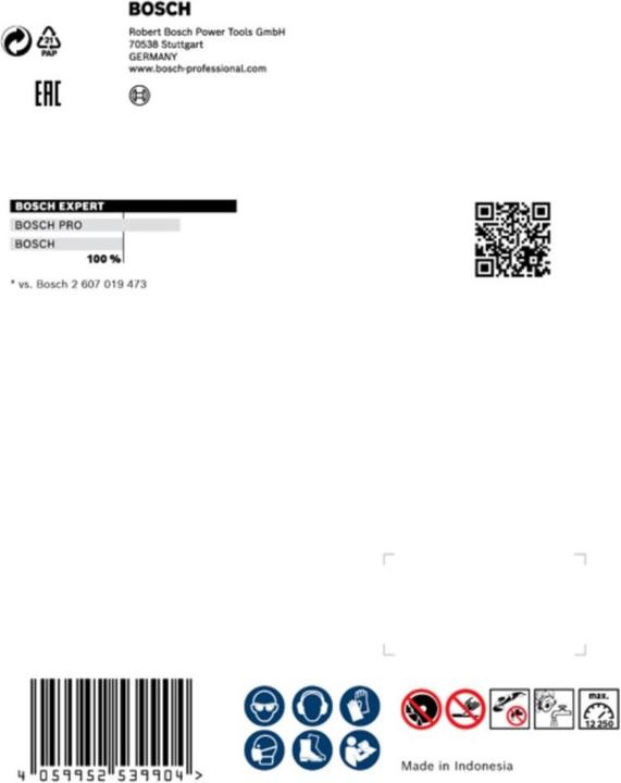 Produktbild Bosch Professional Zubehör EXPERT HardCeramic Diamanttrennscheiben, 125 x 22,23 x 1,4 x 10 mm