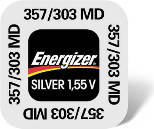 Actual product image Energizer 357/303 - Battery - Silver oxide (1 pcs., 28L, 138 mAh)