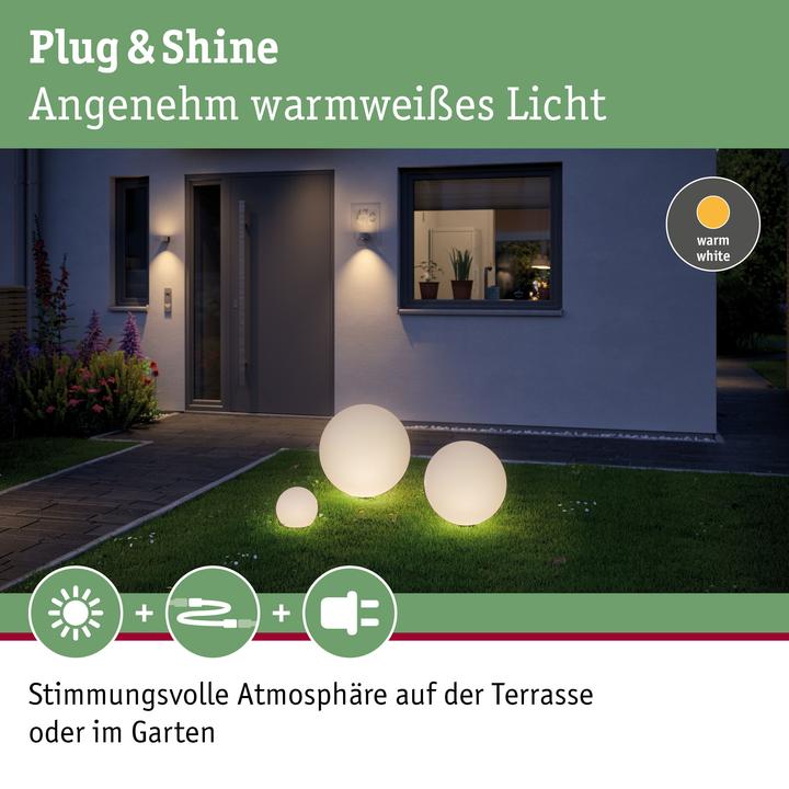 Produktbild Paulmann Outdoor Plug & Shine Globe (575 lm, IP67)