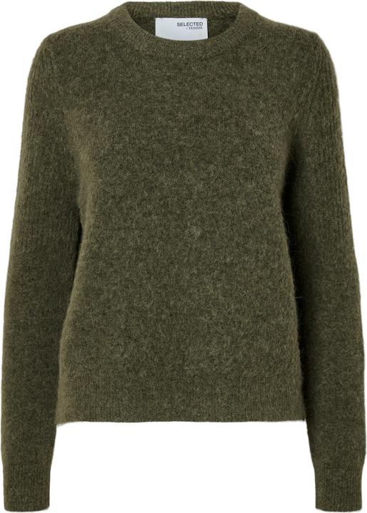 Actual product image Selected Knitted jumper with round neckline (XL)