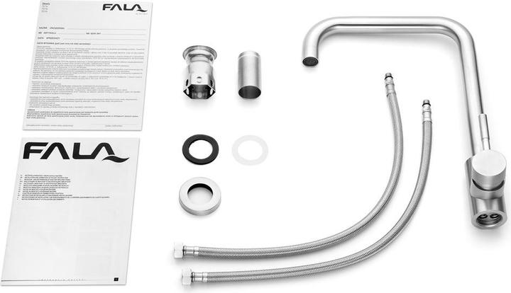 Actual product image Fala Steely kitchen tap, chrome 360˚, 35cm