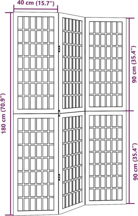 Produktbild vidaXL Paravent